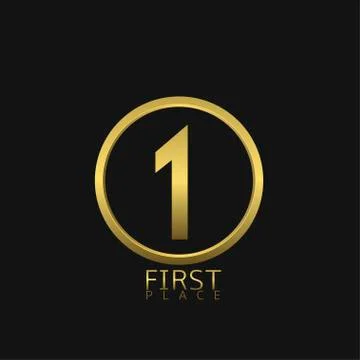 First place symbol Stock Illustration