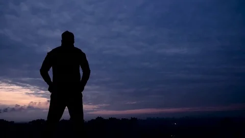 First place winner man with trophy cup Stock Footage 83631120