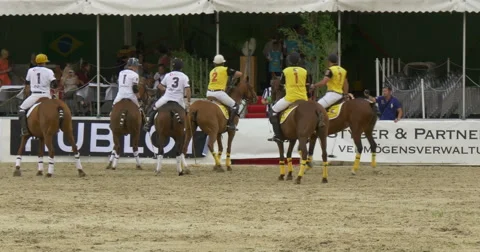 First polo game start Video stock 63492742