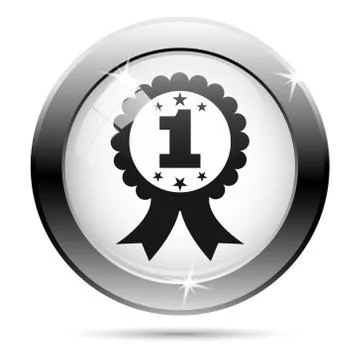 First prize ribbon icon Illustrazione stock