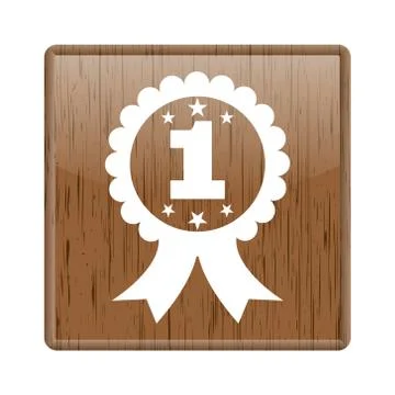 First prize ribbon icon 스톡 일러스트