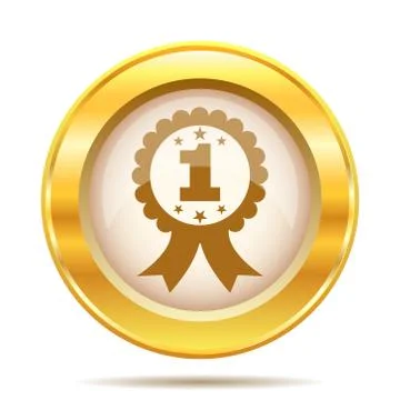 First prize ribbon icon 스톡 일러스트