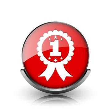 First prize ribbon icon Illustrazione stock