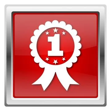 First prize ribbon icon Illustrazione stock