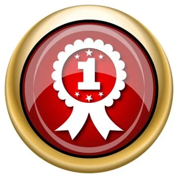 First prize ribbon icon Illustrazione stock