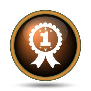 First prize ribbon icon Illustrazione stock