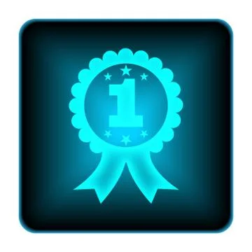 First prize ribbon icon Illustrazione stock