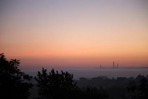 First rays of the sun. 写真素材