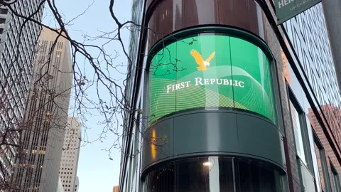 First Republic Bank Stock Footage 236143474