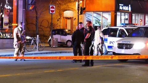 First responders chatting with EMS Stock Footage 114686528