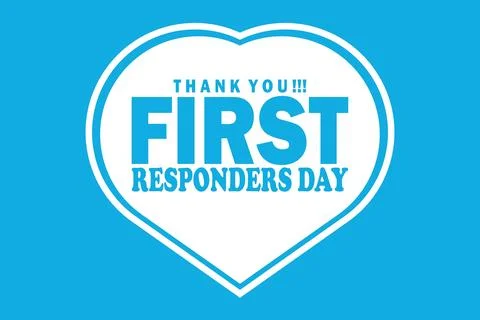 First Responders Day 스톡 일러스트