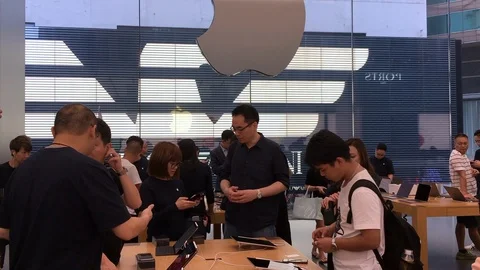 First sales of iPhone 11 Pro in Hong Kong Stock Footage 116871861