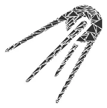 First Satellite Collage of Triangles 스톡 일러스트