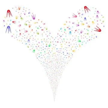 First Satellite Double Fireworks Stream イラスト素材