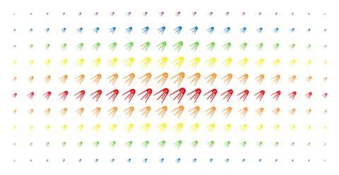First Satellite Spectrum Halftone Grid 스톡 일러스트