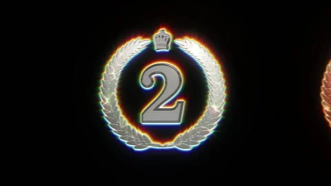 first second third symbol award ranking ... | Stock Video | Pond5