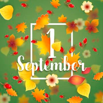 First September Autumn Background イラスト素材