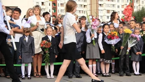 First September. Beginning of school year Stock Footage