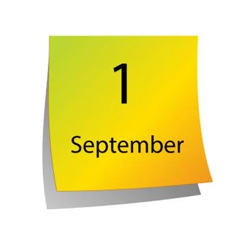 First of September Stock Illustration