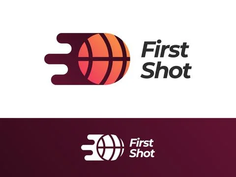 First Shot Logo Design Stock Illustration