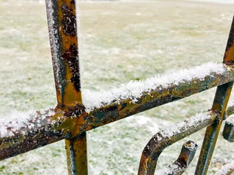 The first signs of winter Foto stock