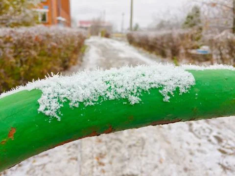 The first signs of winter Foto stock