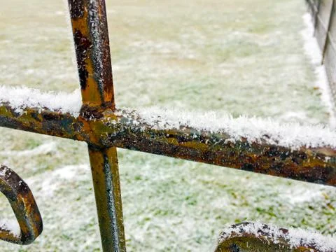 The first signs of winter Foto stock