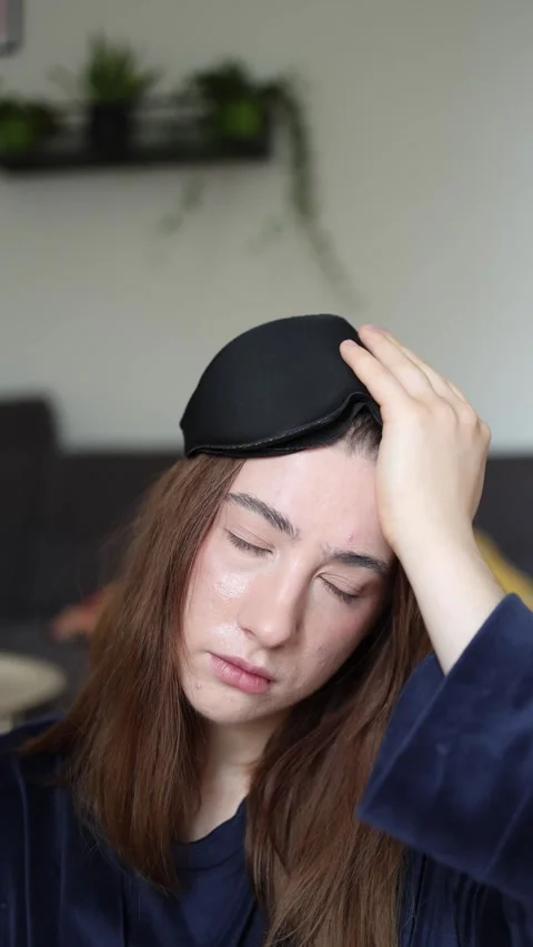 The first sleepy moments after waking up Stock Footage 340087284