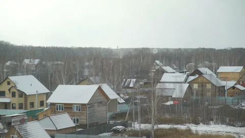 First Snow in the Countryside Stock Footage 98068508