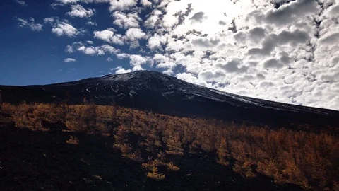 First snow on Mount Fuji in late Autumn - Japan Vidéo 112183924