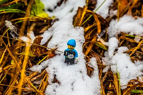 The first snow one Stock Photos