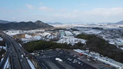 First Snowfall of japan Stock Footage 265870966