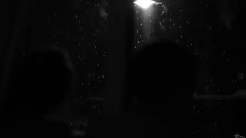 First Snowfall Overlay in United Kingdom Black Background. Falling Snowflakes in Stock Footage 247063876