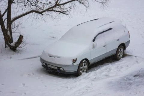 The first snowfall. Stock Photos
