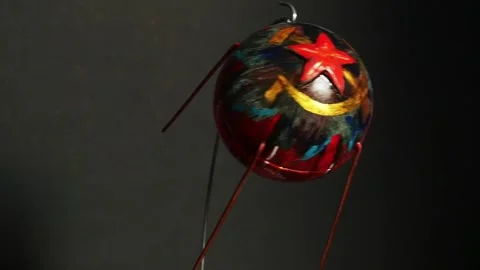 First spacecraft, Soviet Sputnik 스톡 동영상 332310657