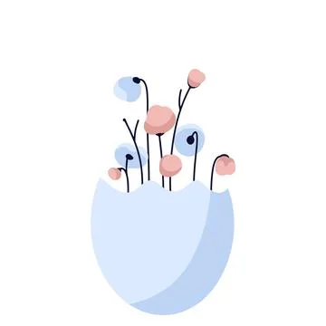 The first spring flowers are blooming Illustrazione stock
