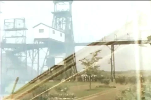 The first steps in creating steel are shown in the 1930s Stock Footage 99792172