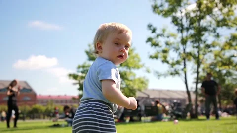 First steps Stock Footage 136974769