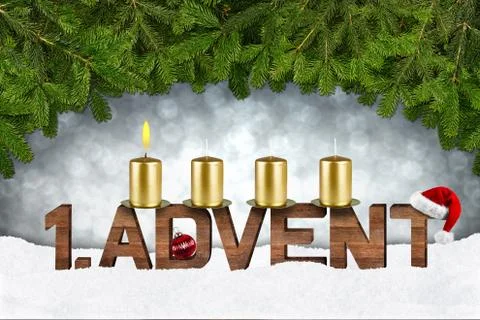 First sunday in advent Stock Photos