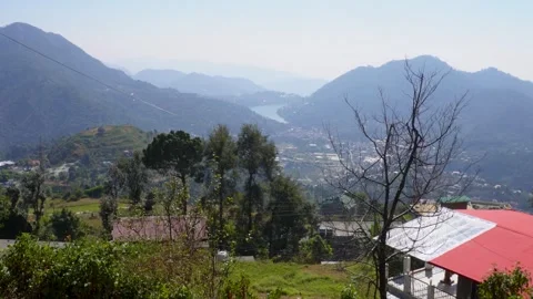 First Sunlight on Himalayan River Stock Footage 337627811