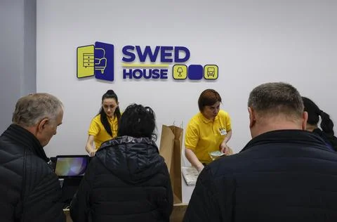 First Swed House store opens in Russia, Moscow, Russian Federation - 15 Apr 2023 Stock Photos