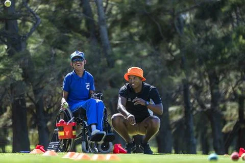 First Swing Disabled Sports Program, Cape Town, South Africa - 18 Feb 2020 Foto stock