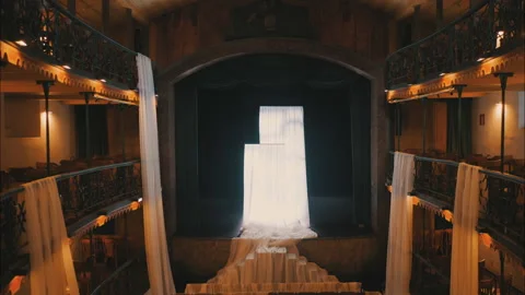 First theater in Brazil still operating in Ouro Preto - MG Video stock 169947879