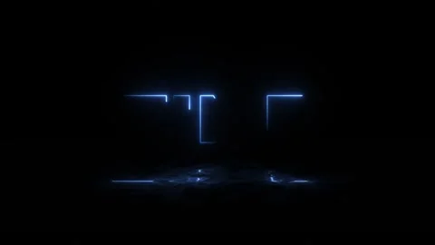 First time text neon lights animation promote advertising next business concept. Stock Footage 254883865