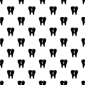 First tooth icon, simple style Stock Illustration