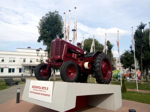 The first tractor  in the USSR Stock Photos