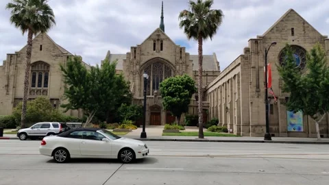 First United Methodist Church Pasadena California USA Stock Footage 155365955