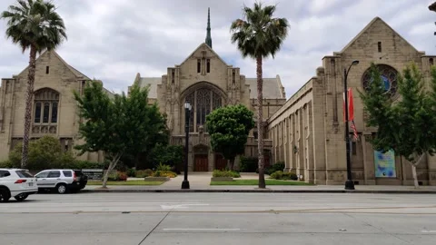 First United Methodist Church Pasadena California USA Video stock 155366093