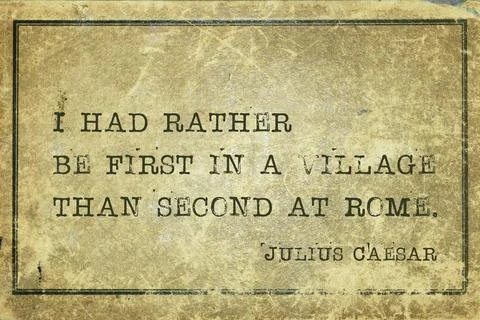 First in village Caesar Stock Illustration