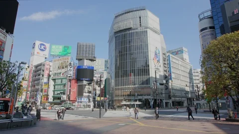 First weekend after emergency declaration of Tokyo Covid-19 Vídeo Stock 128162514